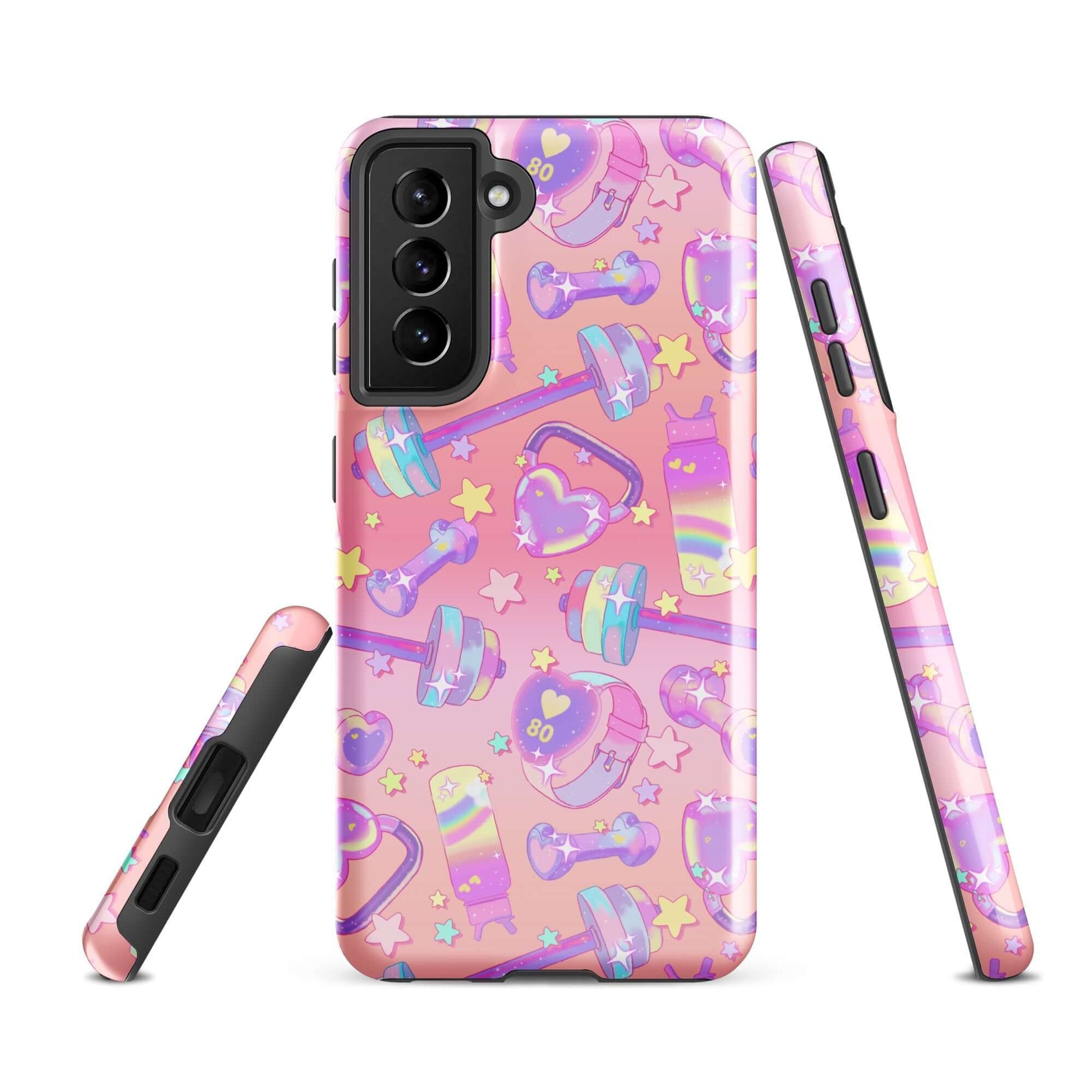 Colorful Glitter Gains Samsung® Tough Case showcases fun designs with dual-layer protection for your phone.