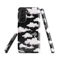 Protect your phone in style with the Cloudy Sky Samsung® Tough Case, featuring a unique cloud design.