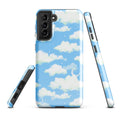 Cloudy Sky Samsung® Tough Case features a striking cloud design, offering durability and protection for your phone.