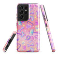 Stylish Glitter Gains Samsung® Tough Case featuring vibrant design, impact resistance, and dual-layer protection.
