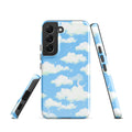 Cloudy Sky Samsung® Tough Case featuring a sleek design with clouds, offering durable protection for your phone.