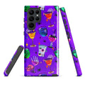 Vibrant Monster Party Samsung® Tough Case featuring spooky drinks and artful designs, ensuring stylish protection for your phone.