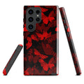 Stylish Butterfly Samsung® Tough Case featuring a vibrant design, offering durability and protection for your phone.