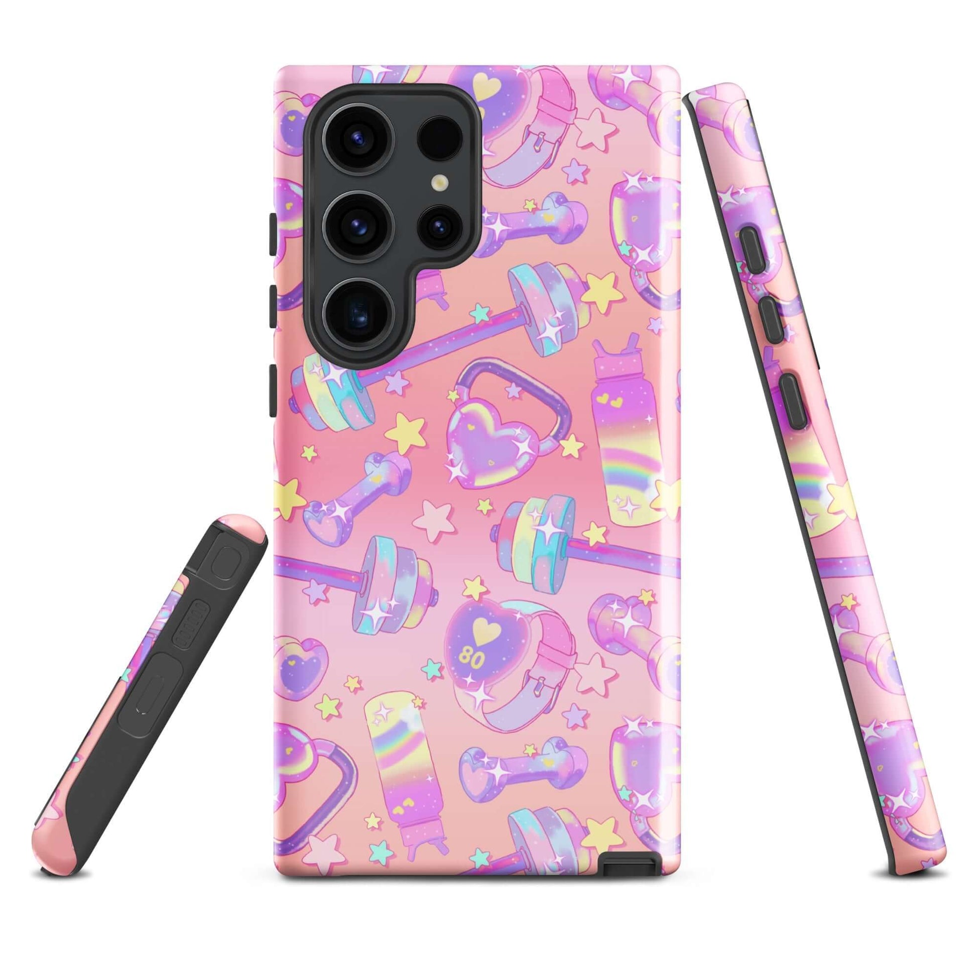 Stylish Glitter Gains Samsung® Tough Case featuring vibrant designs, impact-resistant materials for ultimate protection.