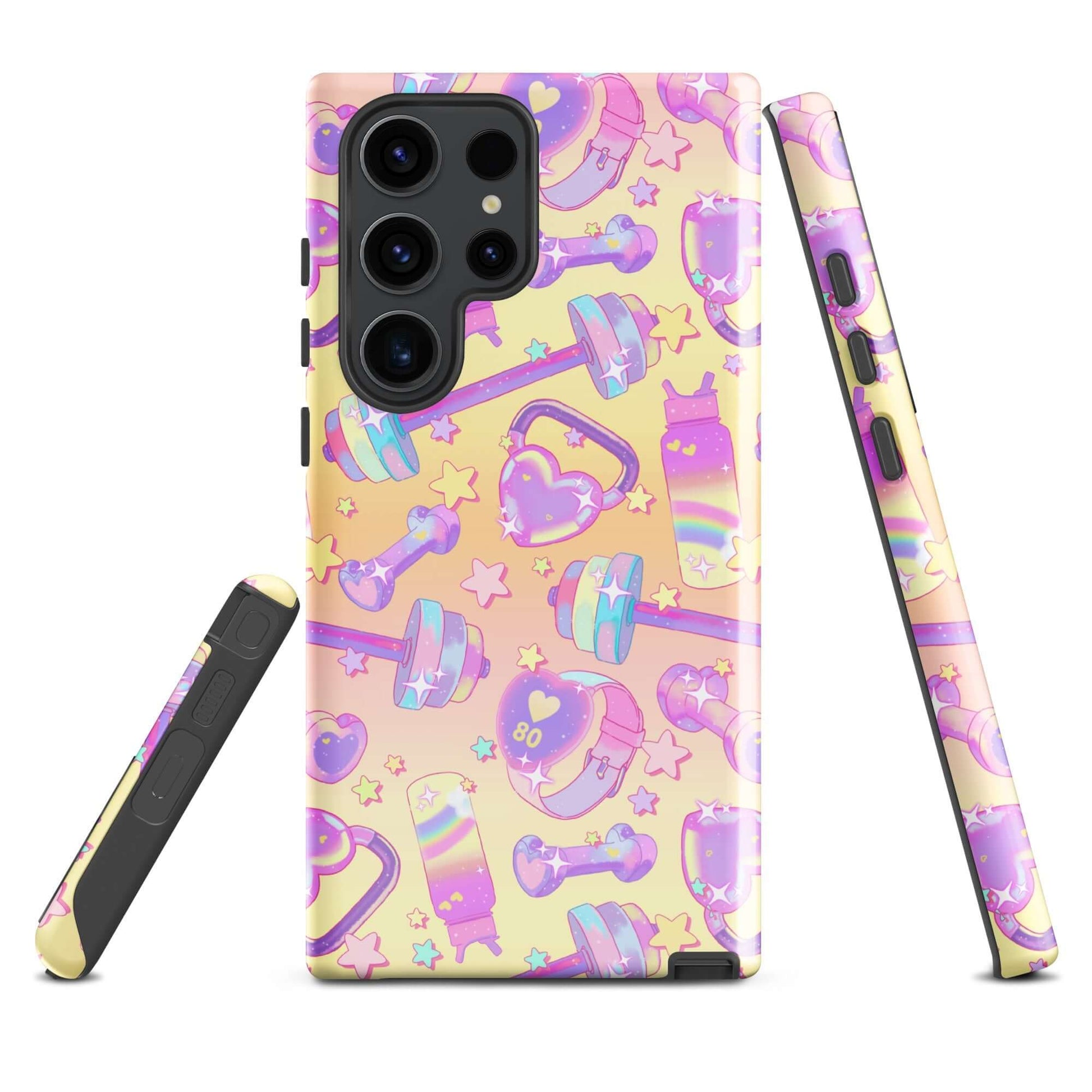 Stylish Glitter Gains Samsung® Tough Case features a vibrant design with impact-resistant materials for ultimate protection.