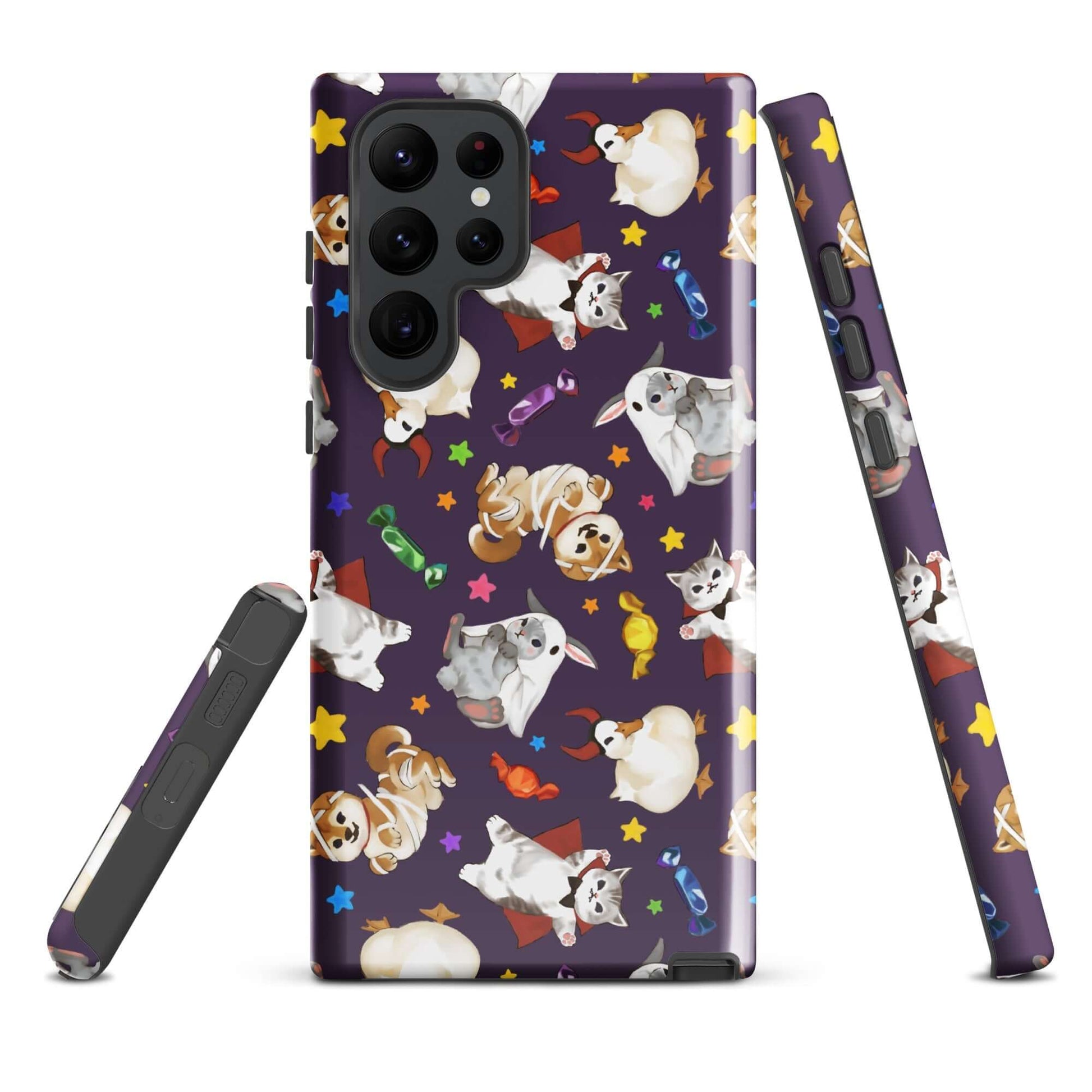 Trick or Treaters Samsung® Tough Case features adorable pets and provides durable protection for your phone.