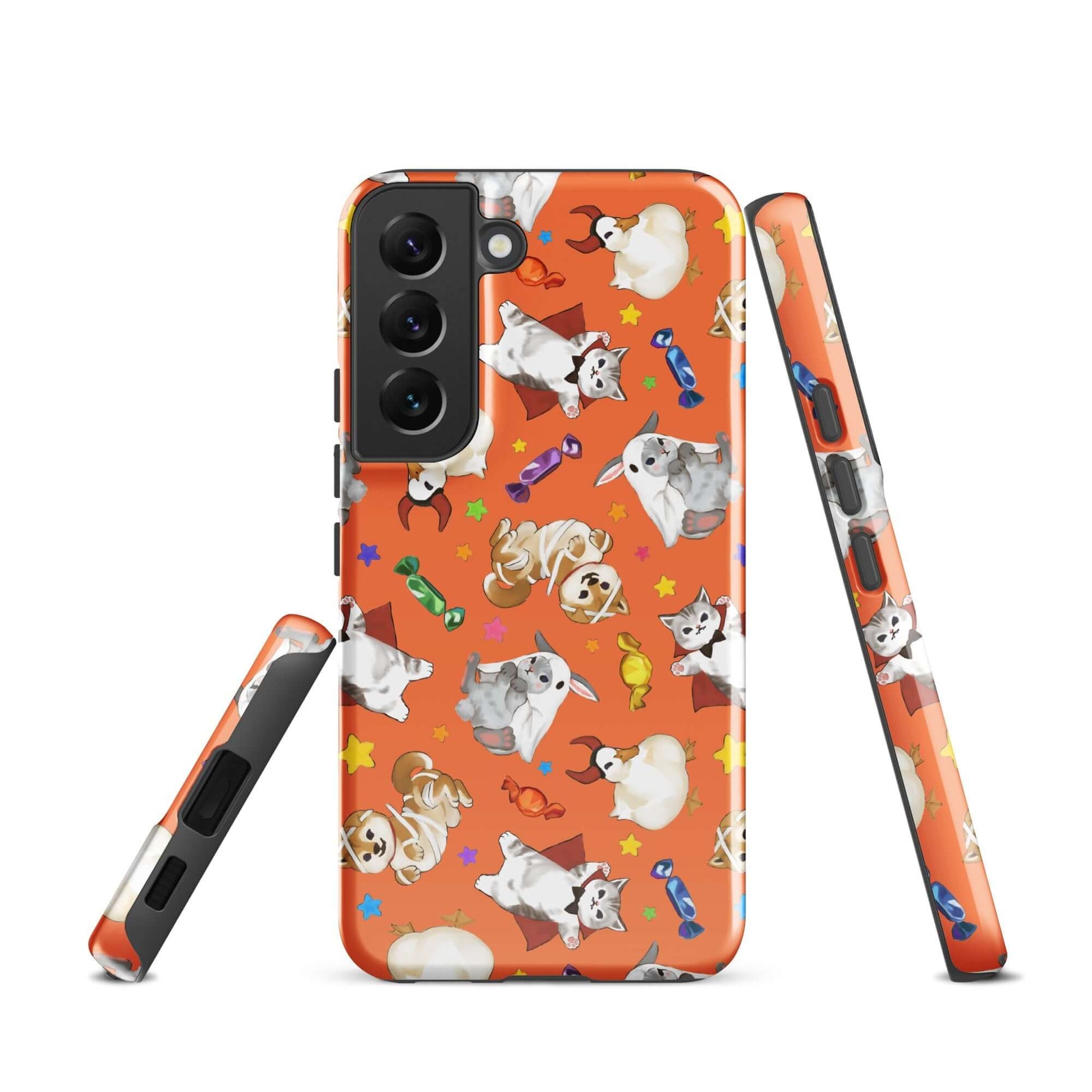 Trick or Treaters Samsung® Tough Case features playful designs, offering stylish protection for your phone's safety.