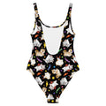 Trick or Treaters One-Piece Swimsuit features a fun, spooky design perfect for pool days at [STORE NAME].