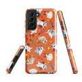 Trick or Treaters Samsung® Tough Case features adorable pets in costumes, combining style with durable protection.