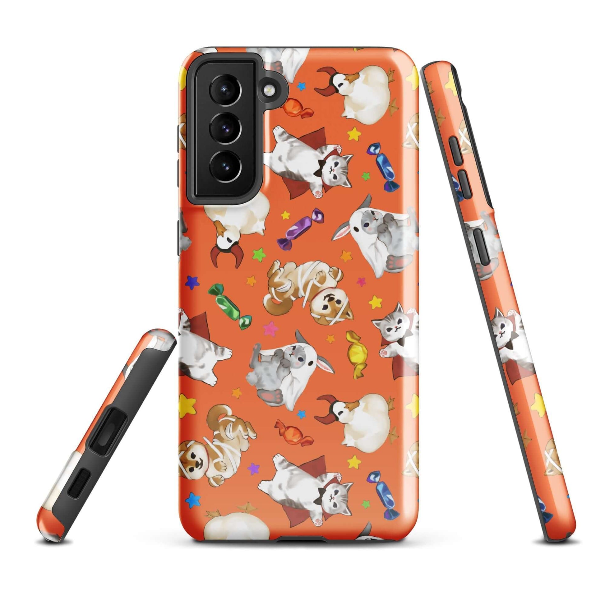 Trick or Treaters Samsung® Tough Case features a playful design, offering durability and style for your phone.