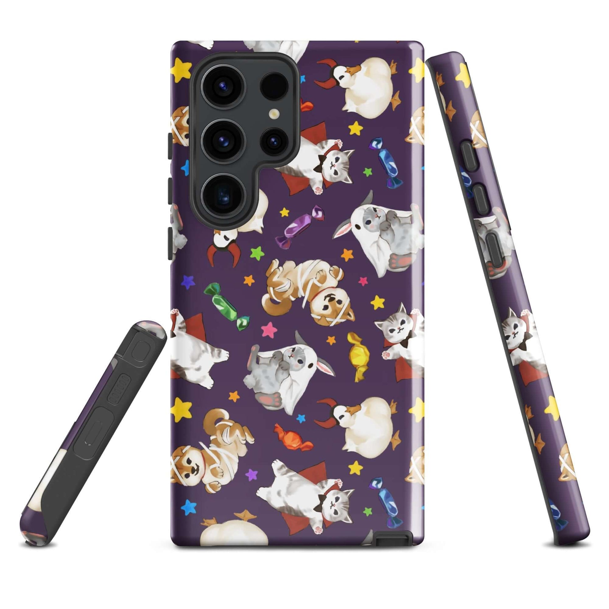 Trick or Treaters Samsung® Tough Case features playful designs, ensuring style and protection for your phone.