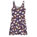 Trick or Treaters Skater Dress features a playful Halloween print, perfect for festive fun any time of year!
