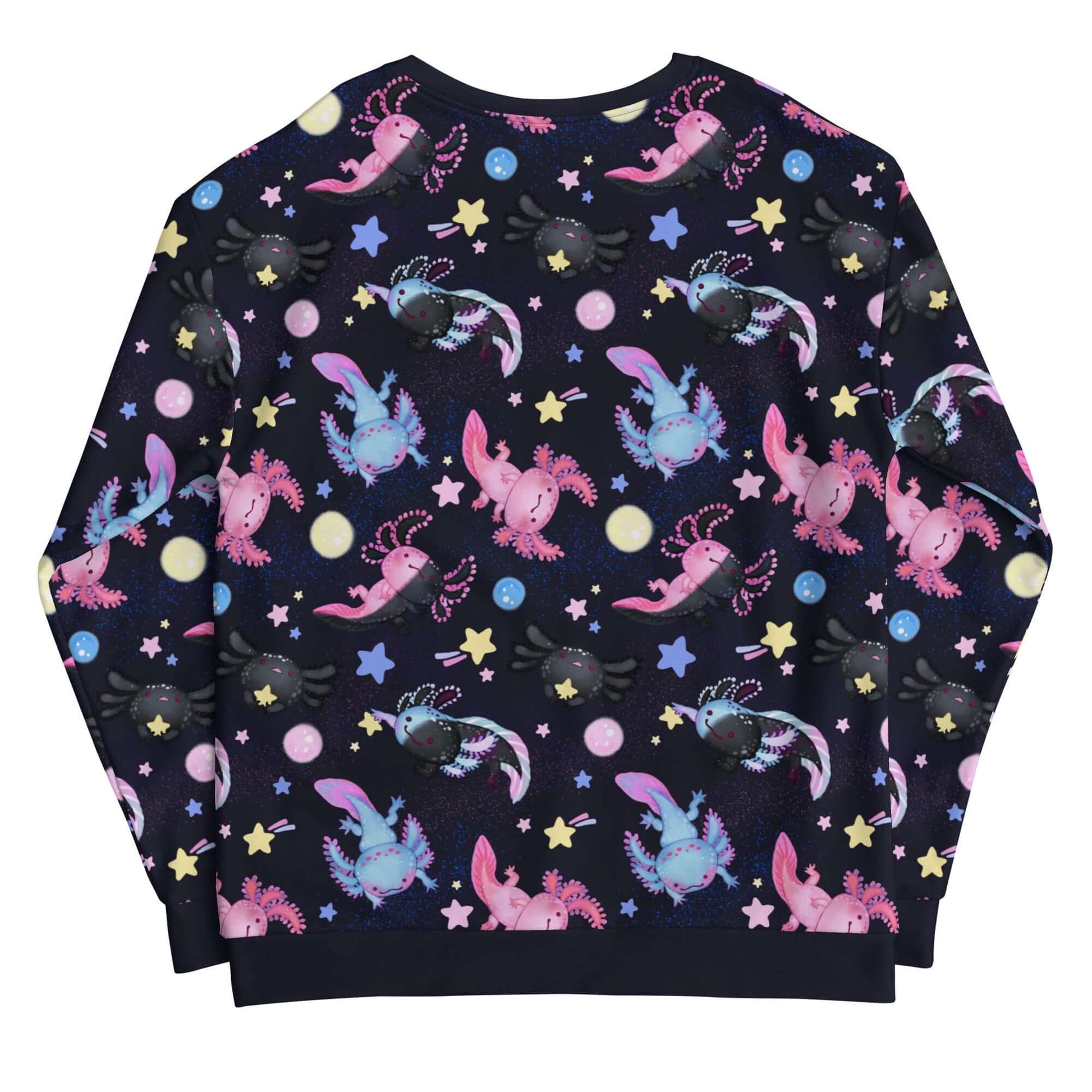 Vibrant Axolotl Sweatshirt featuring playful designs, perfect for standing out and mixing with your favorite outfits.