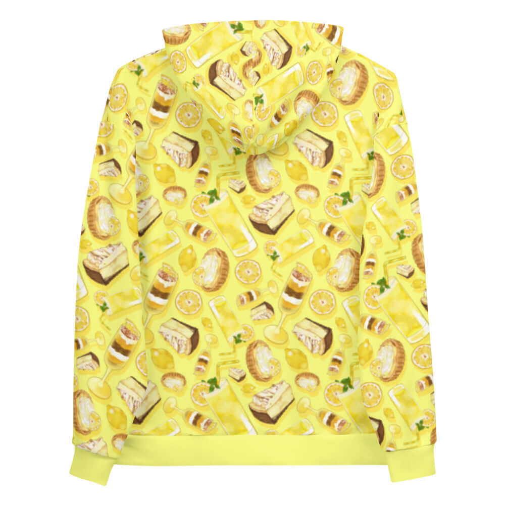 Bright and cheerful Lemon Hoodie featuring a vibrant, all-over lemon print for a comfy, stylish look. Perfect for any day!
