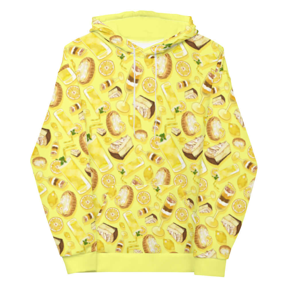Bright and comfy Lemon Hoodie featuring a vibrant design, perfect for adding sunshine to your day!